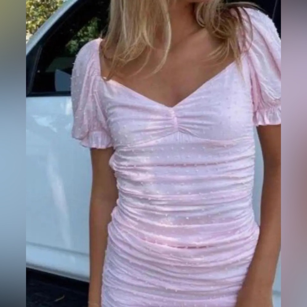 Isabelle’s Cabinet Slow Burn Pink Mini Dress